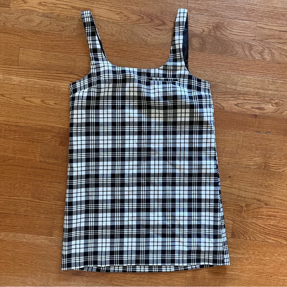 NEVER WORN! Black & white plaid dress